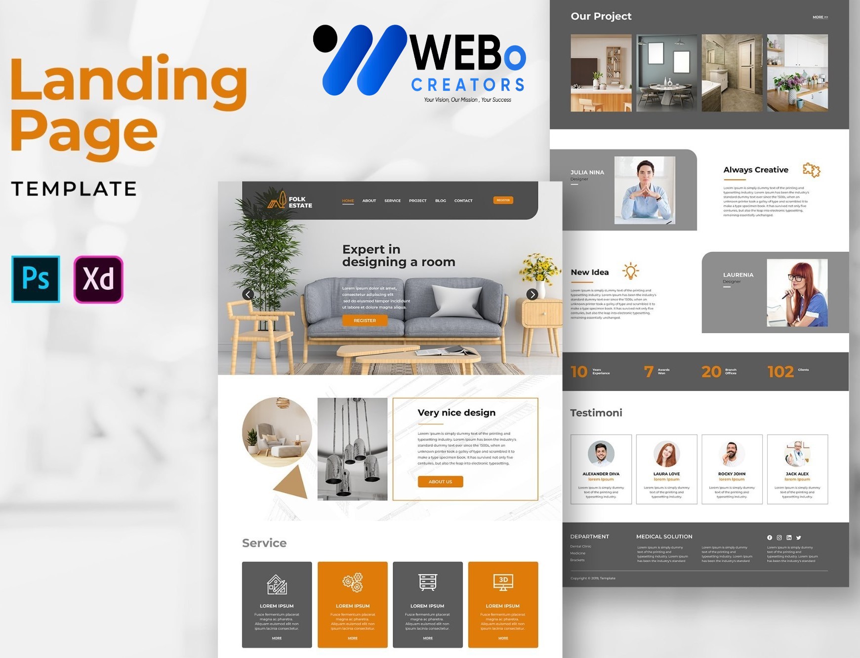 Creative Landing Page Designs, Themes, Graphic Elements for Cambridge, UK Businesses 2026
