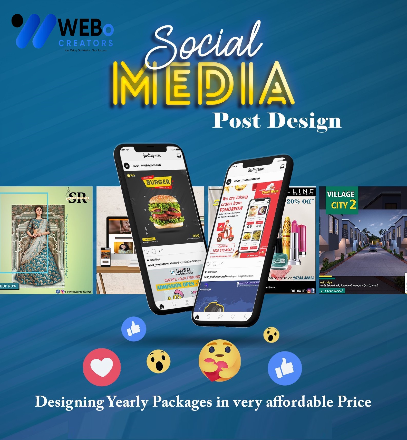 Social Media Post Design Services in Cambridge, UK for Businesses and Brands